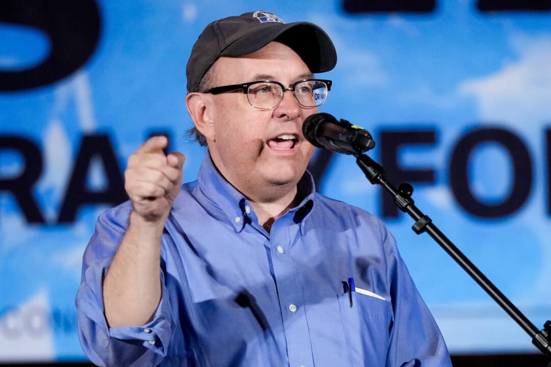 (Left) Matt Dunlap, state auditor and Democratic House candidate, speaks at a campaign event in Bar Harbor, Maine, on June 5, 2026. (Right) Former Maine Gov. Paul LePage during a visit in Brewer, Maine, Aug. 24, 2026. (Robert F. Bukaty/AP Photo, Gabe Souza/AP Photo)