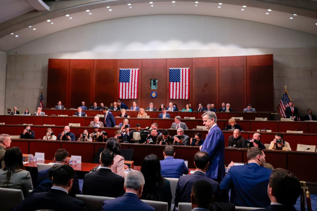 Central Intelligence Agency Director John Ratcliffe arrives to testify during a House Select Intelligence Committee hearing in Washington on March 19, 2026. The CIA and FBI treat Chinese influence and intelligence activities as a top counterintelligence priority. (Heather Diehl/Getty Images)
