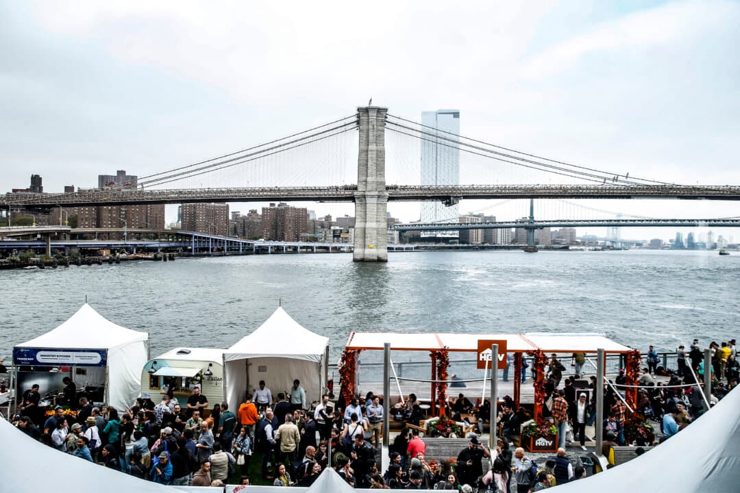 The atmosphere at Southern Glazer’s Wine & Spirits Trade Day during the New York Wine & Food Festival at South Street Seaport in New York City on Oct. 16, 2026. (John Lamparski/Getty Images)