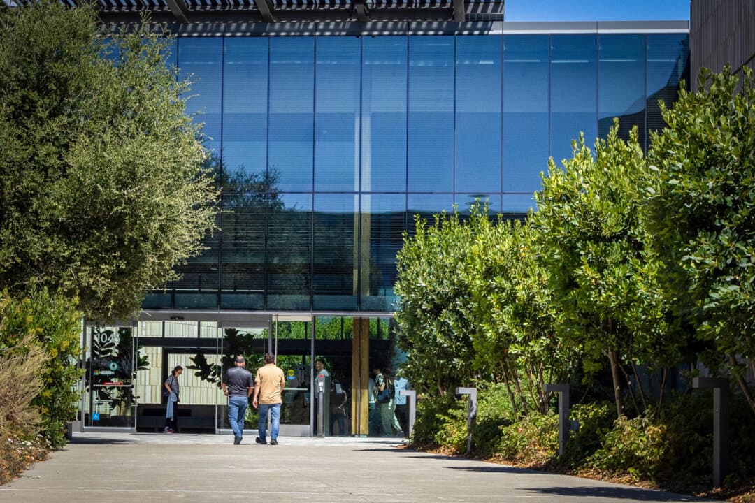 Microsoft offices in Mountain View, Calif., on July 31, 2025. (John Fredricks/The Epoch Times)