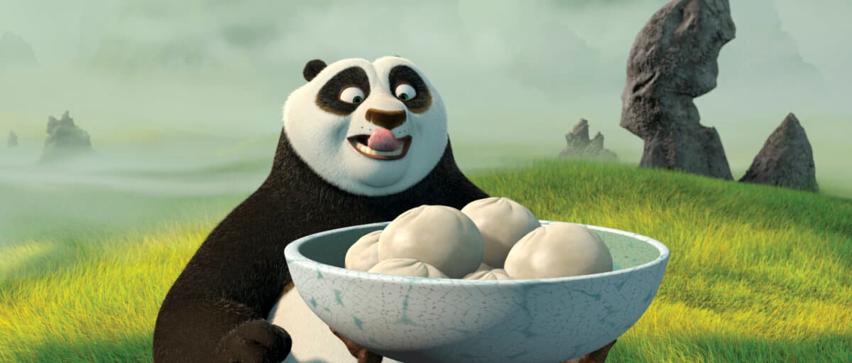 Po drools over dumplings in "Kung Fu Panda." (DreamWorks Pictures)